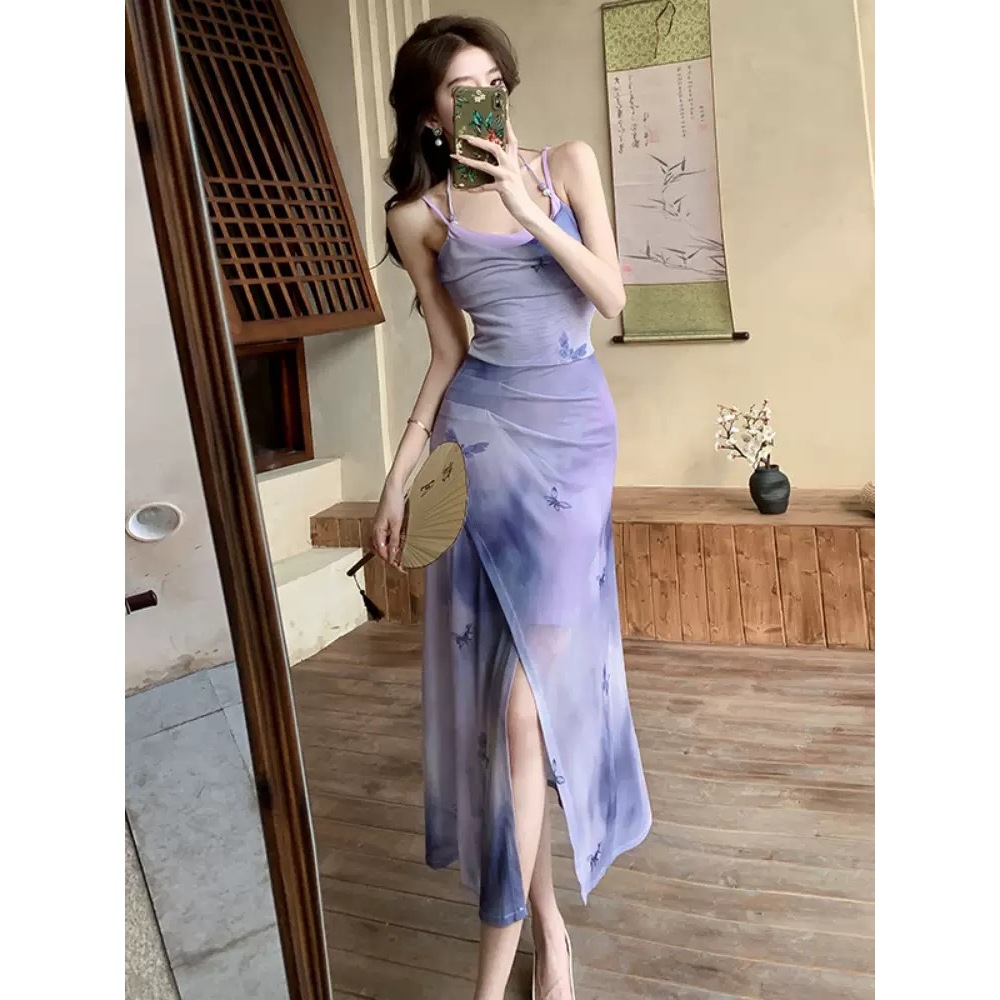 princess polly baby blue dress East Embellished Maxi Dress Purple main image 1