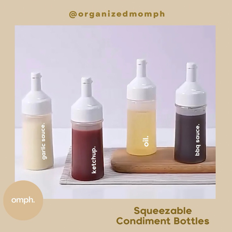 Squeezable Condiment Bottles Customizable 250ml | Shopee Philippines