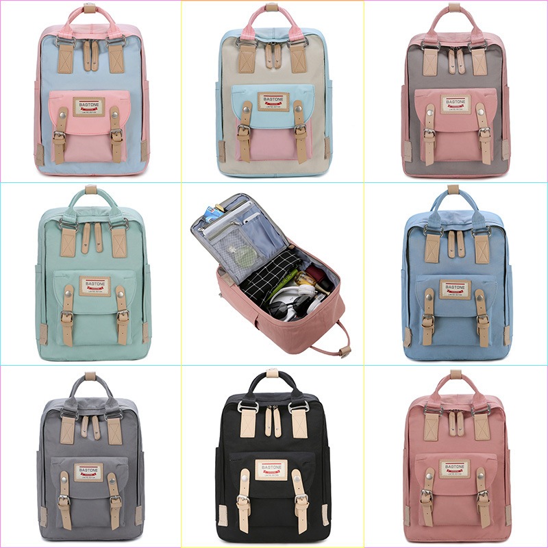 Mochila Doughnut Monet Series Unisex – Tejido Botellas Recicladas, Compartimento Portátil, Repelente Agua