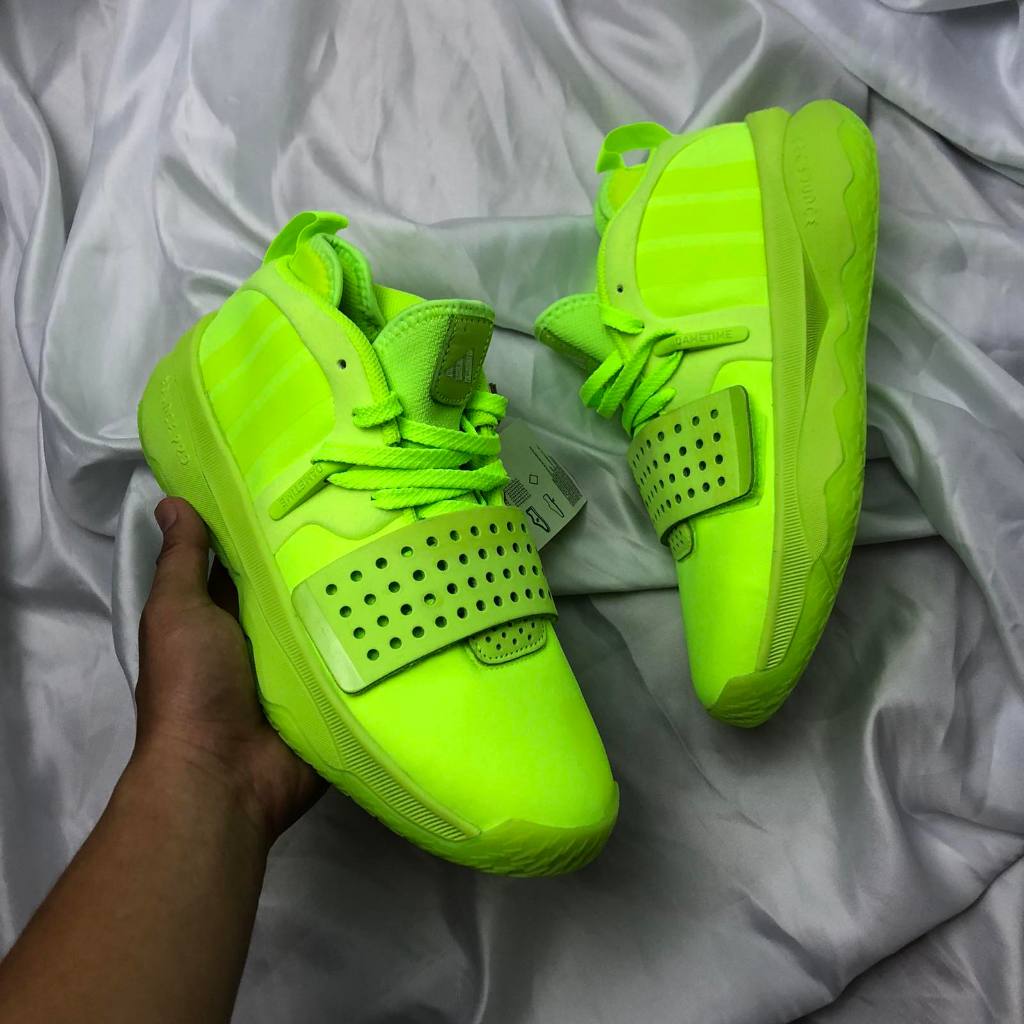 ORIGINAL ADl DAME 8 EXTPLY LUCID LEMON MEN BASKETBALL SHOES IF8148 Shopee Philippines