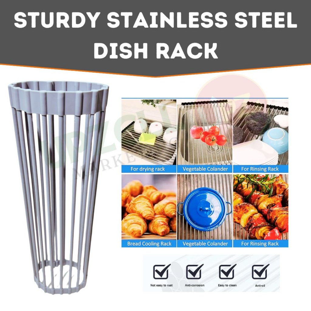 Multipurpose Roll Up Drying Rack - Space-Saving Kitchen Solution for ...