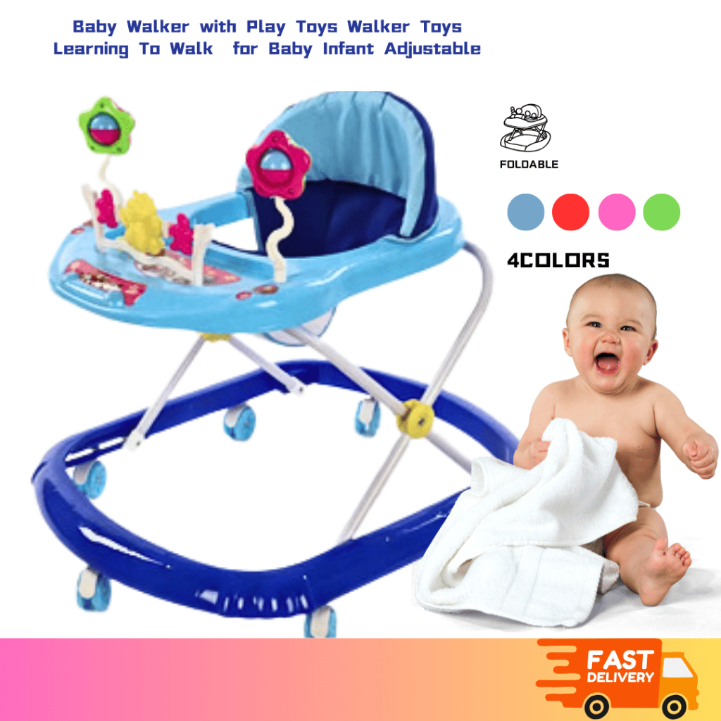 BS 902B Baby Walker with Play Toys Walker Toys Learning To Walk for ...