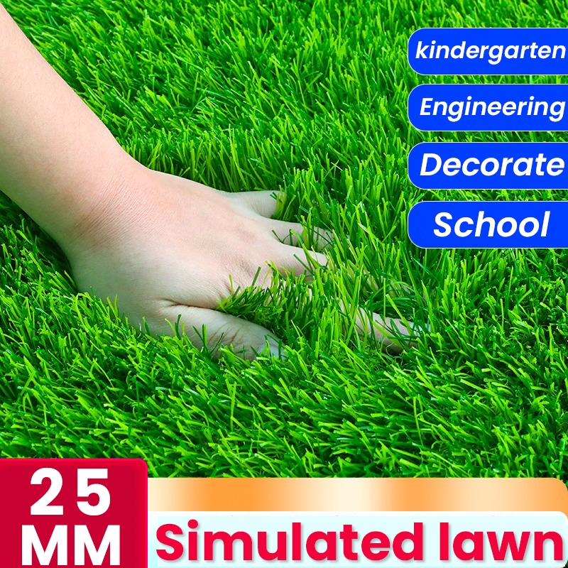 Green Artificial Grass Rug – 20mm Thick Realistic Fake Turf For Indoor/Outdoor (0.5m X 0.5m)