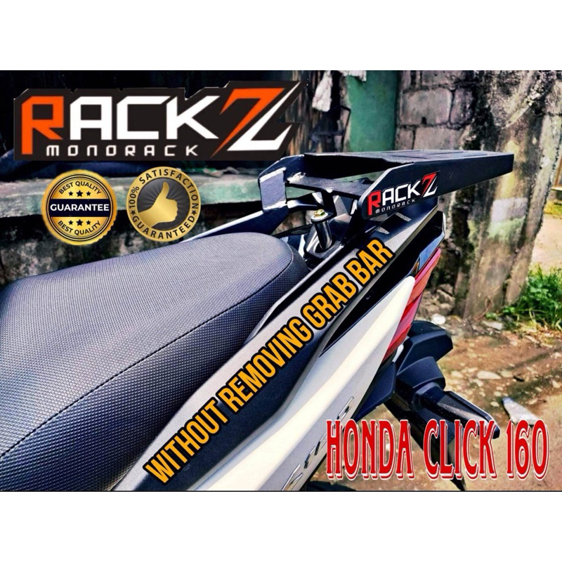 Rack Z Monorack Bracket for Honda Click 160 - Plated ( Stay Grab Bar ...