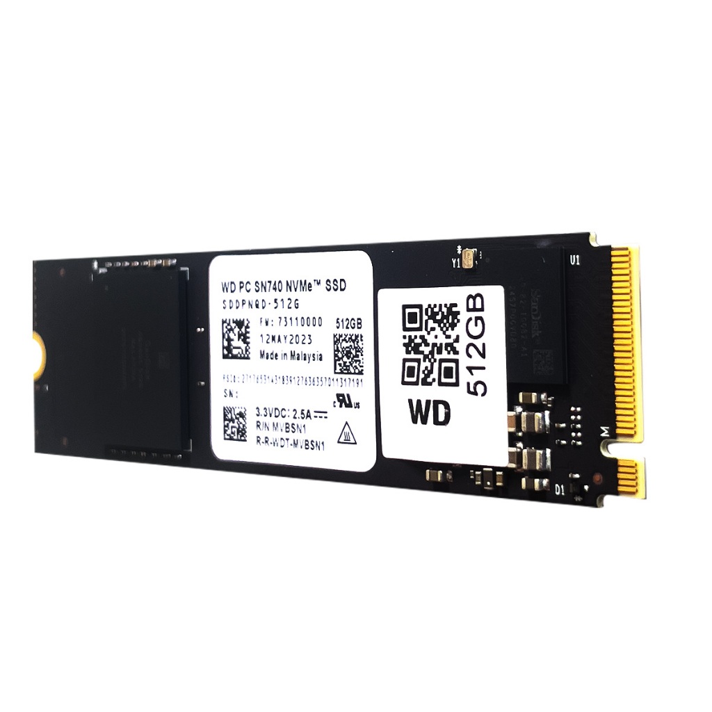 Western Digital WD PC SN740 512GB M.2 SSD 5150 MB/s Read Speed