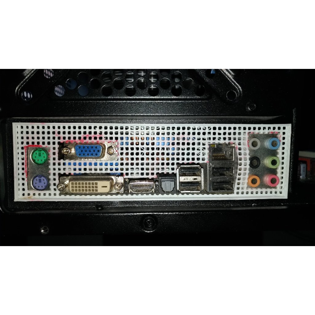 Universal Computer Motherboard Backplate IO Shield 3D Printed Shopee