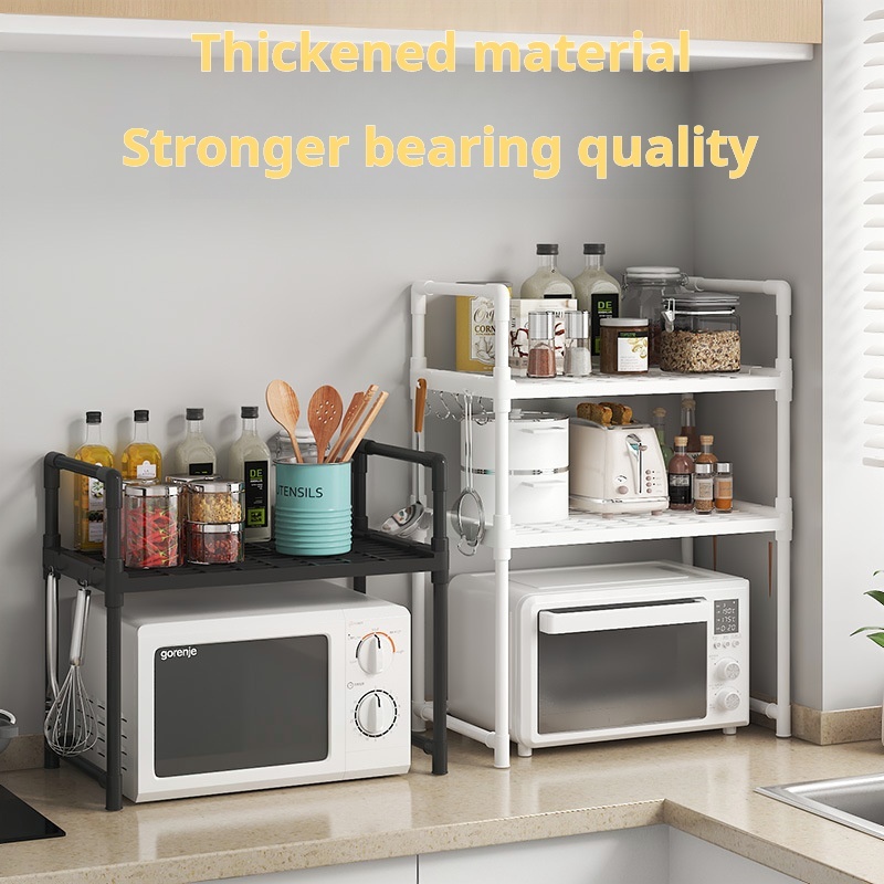 Kitchen Microwave Rack Oven Rack Countertop Multifunctional Organizer ...