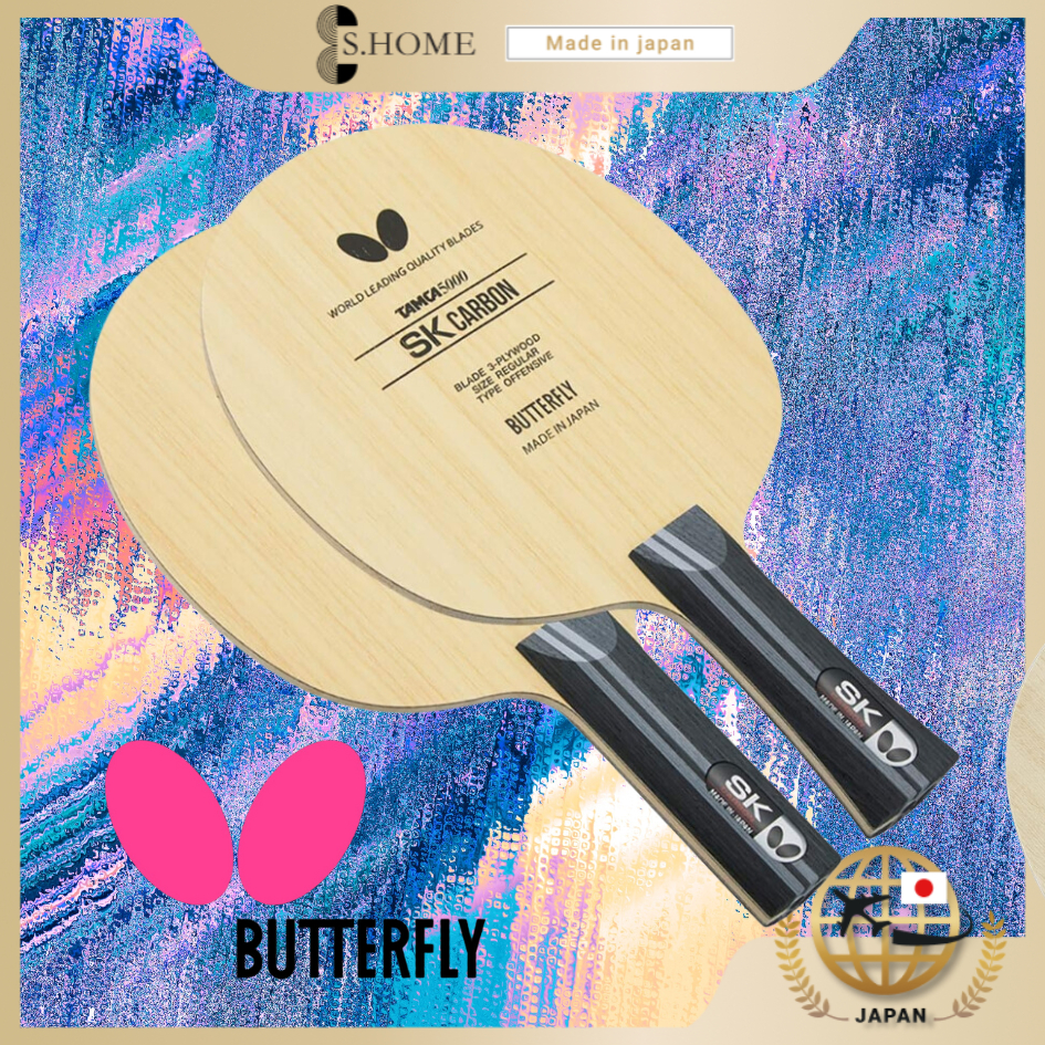 Butterfly Table Tennis Racket SK Carbon-FL Shakehand Flare Attack 36891 ...