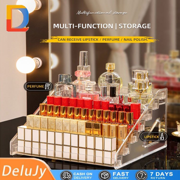 Cosmetic display rack transparent ladder rack display rack large ...