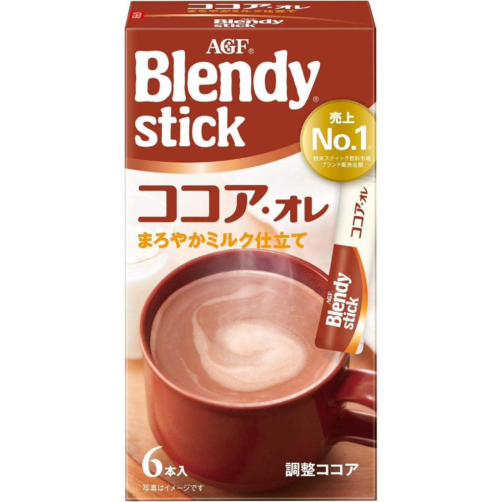AGF Blended Stick Cocoa Ore 6 x 1 box Milk Cocoa Powder 【Direct from ...