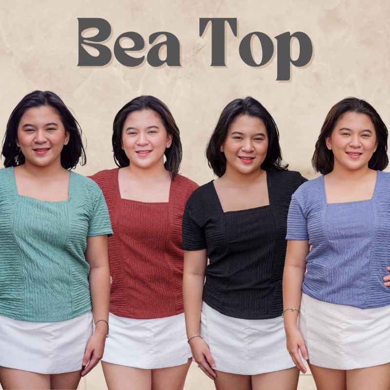 Arqtees.ph | Bea Square neck top (Free size & Plus Size) Casual wear ...