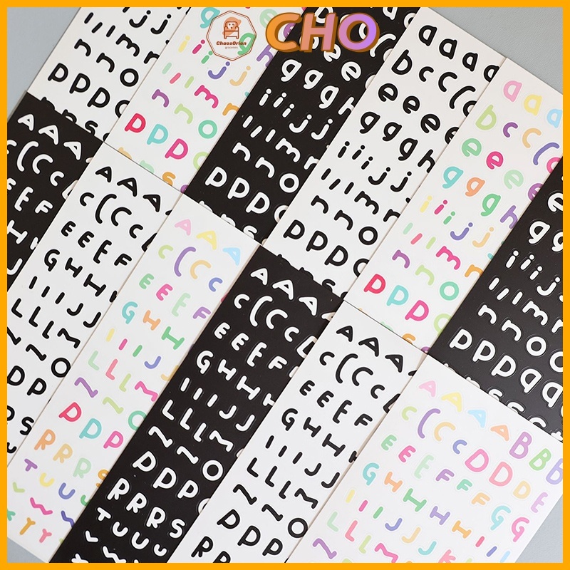 CHO⭐Ins Letter Material Sticker Cute DIY Hand Ledger Sticker Collage ...