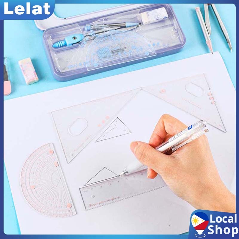 Portable Mmapping Tool Set 7Pcs/ Set Of Student Drawing And Measuring ...