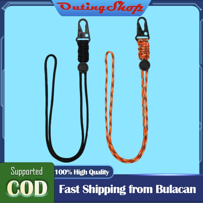 Paracord Keychain Braided Strap Neck Lanyard Paracord Lanyard Keychain