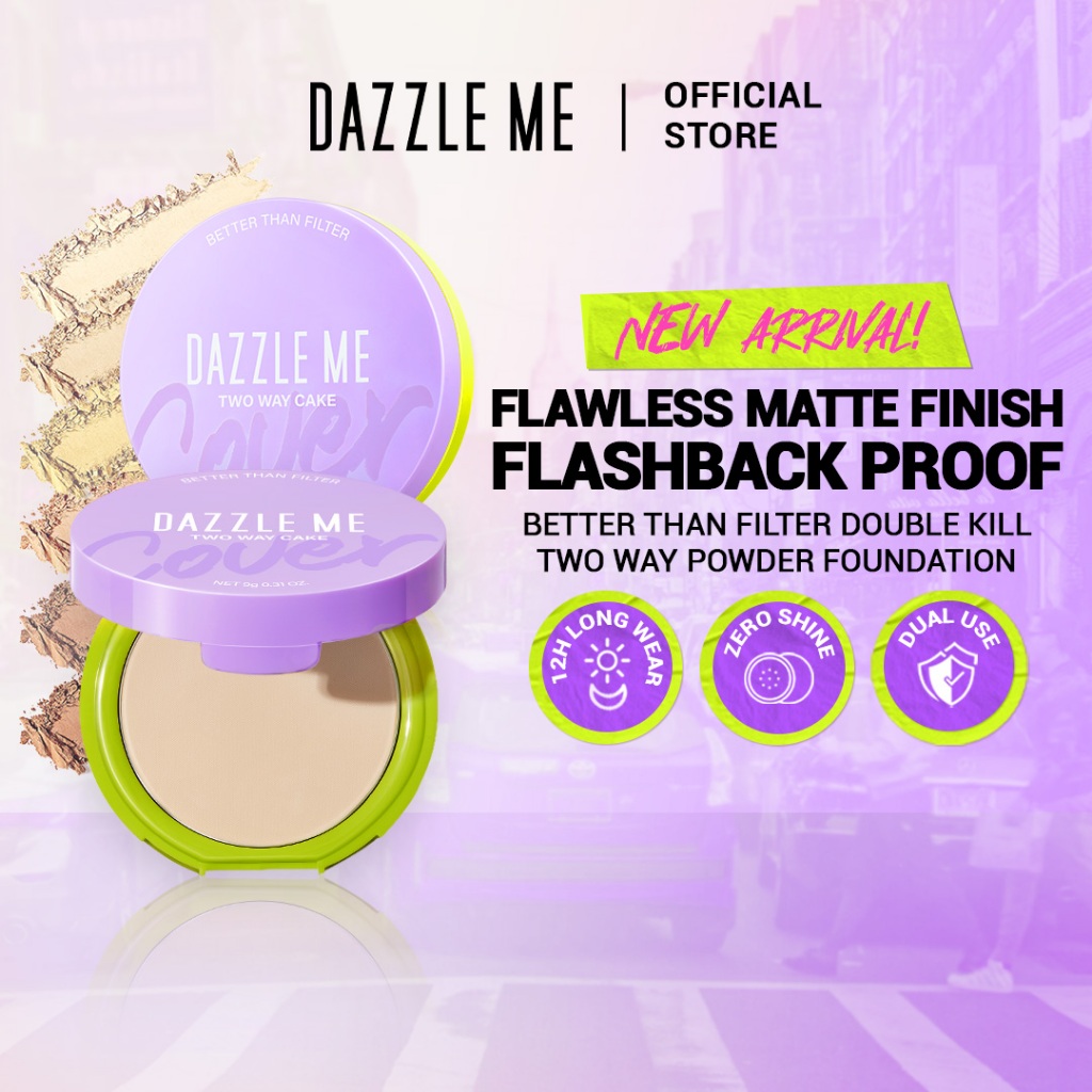 [NEW!!] DAZZLE ME Better than Filter Double Kill Powder Foundation ...