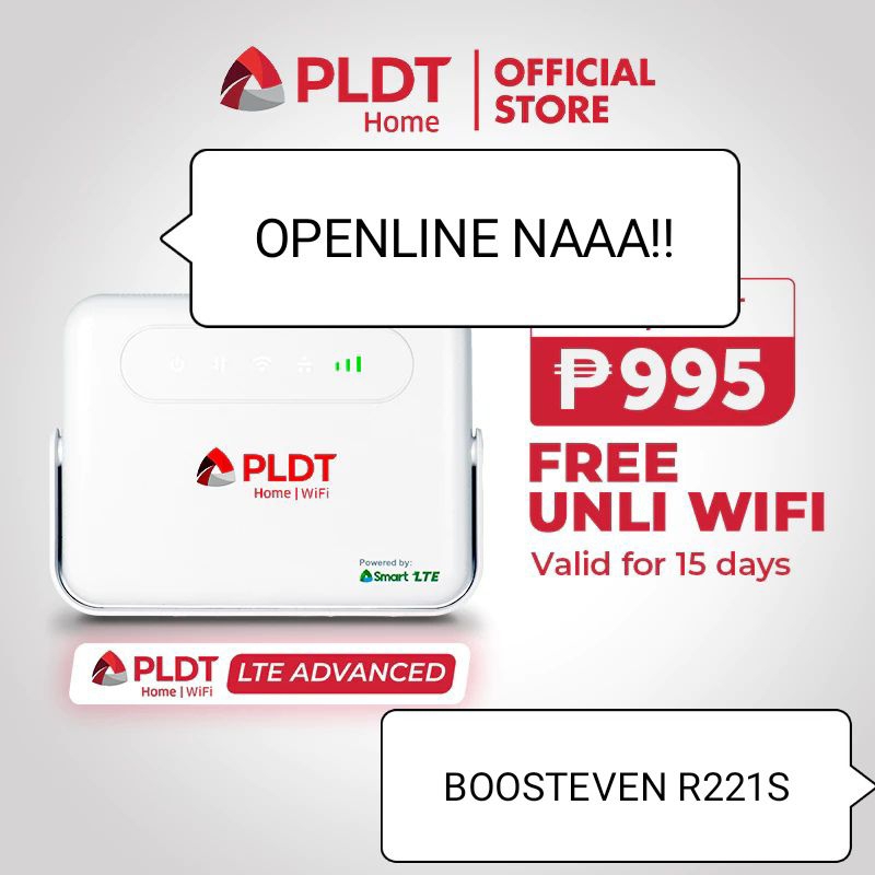 PERMANENT OPENLINE BOOSTEVEN R211S PLDT HOME PREPAID WIFI SMART WIFI ...