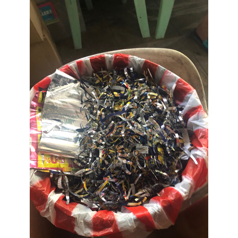 scrap plastic wrapper for costume making or any school project recycle ...