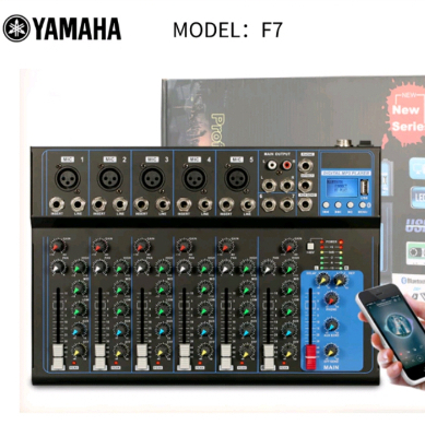 F-7 USB professional mixer 6 channel built in EQ 16DSP recording ...