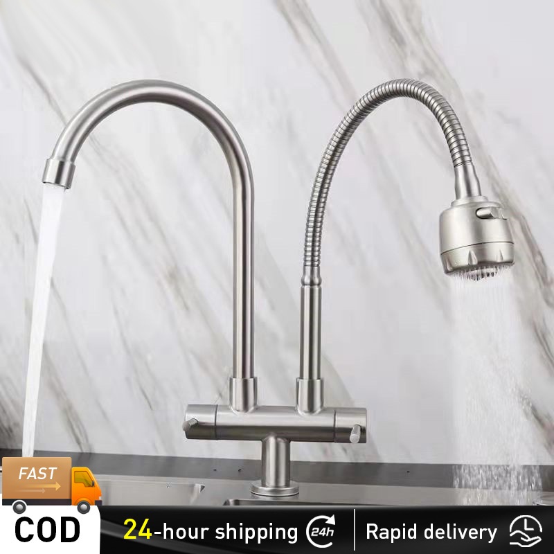 multifunctional stainless steel single cold water faucet double double ...