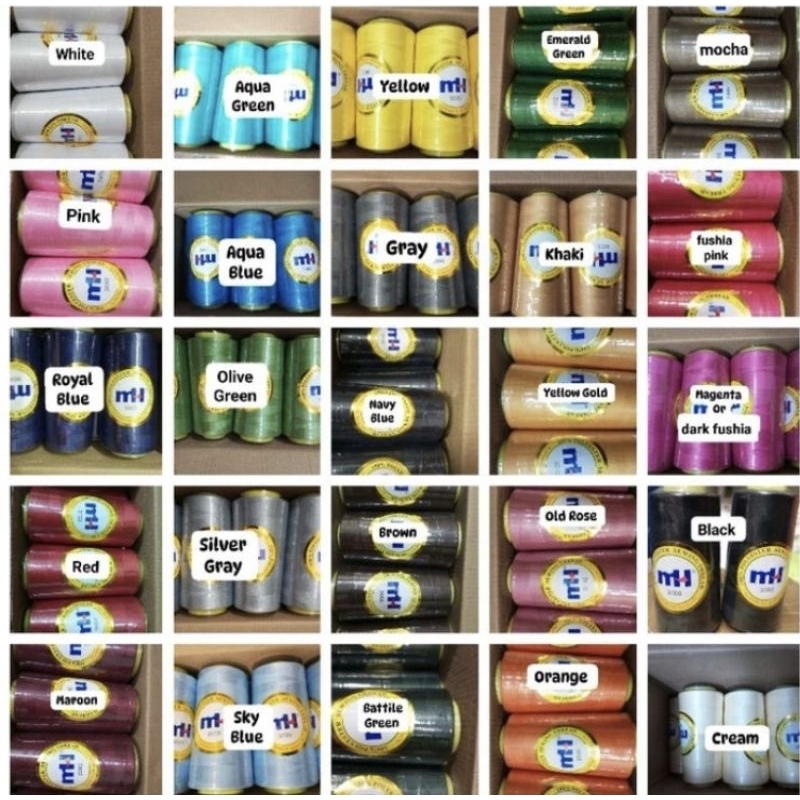 SEWING THREAD POLYSTER SOLD PER ROLL (MH BRAND 3000M) | Shopee Philippines
