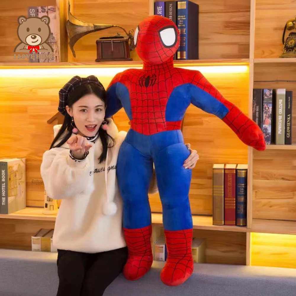 Disney Cartoon Spider Man Action Figure Plush Toy Doll Boy Clothes Pillow Kids Room Decoration