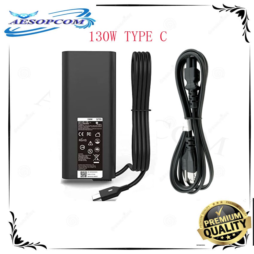 130W USB TYPE C for DELL Precision 3581 5470 5480 5530 5550 5560 5570 ...