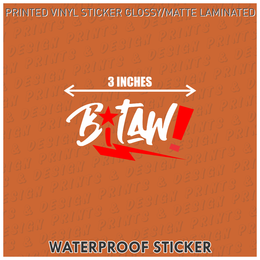 Bitaw Lifestyle Star-Light Sticker Cut Out Decal Waterproof | Shopee ...