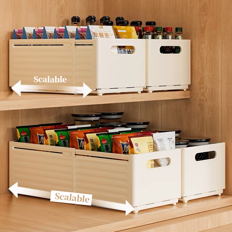 Retractable Extended Storage Box Plastic Drawer Clothing