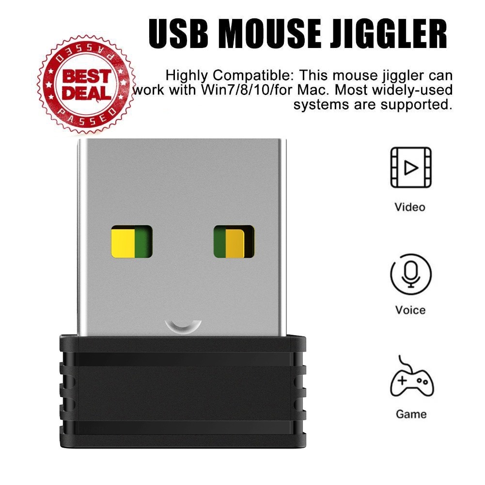 Agitateur De Souris USB - Mouvement Automatique Pour Empêcher La Veille De L'ordinateur - Indétectable, Sans Logiciel - Compatible Windows Et Mac
