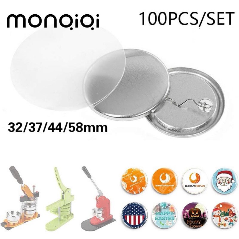 Button Pin 37mm Sets or 32 44 58mm (100pcs) Badge material Badge ...