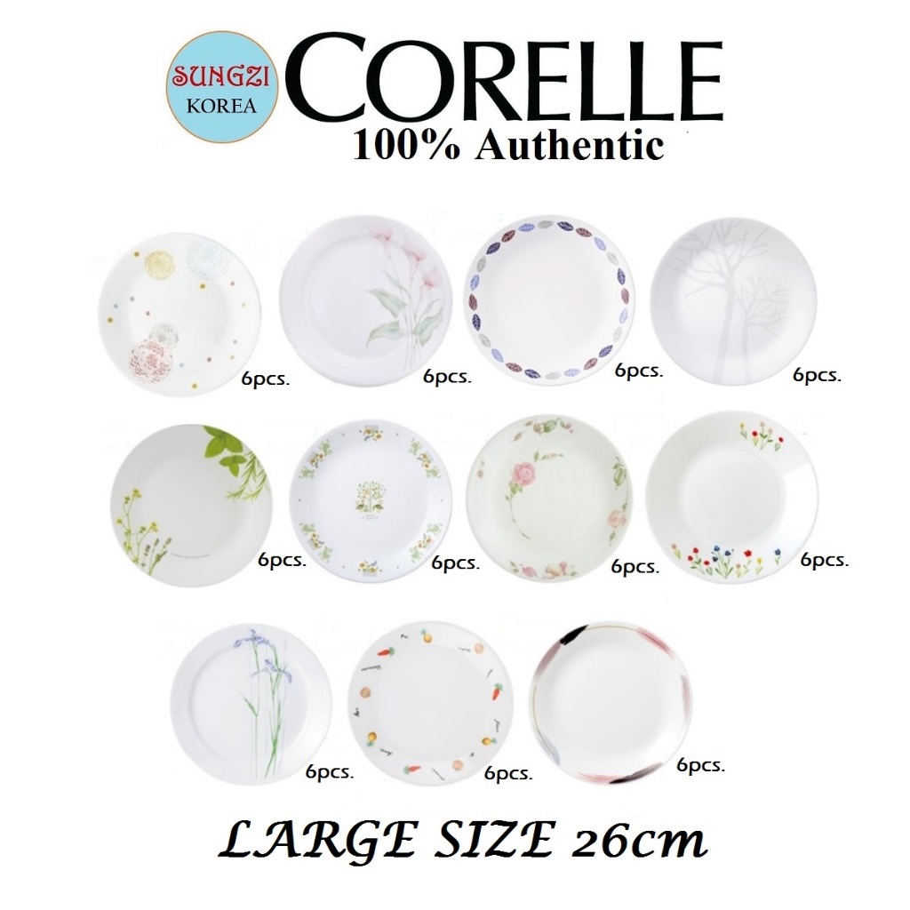 CORELLE Dinner Plate (26cm) 6pcs. | Shopee Philippines