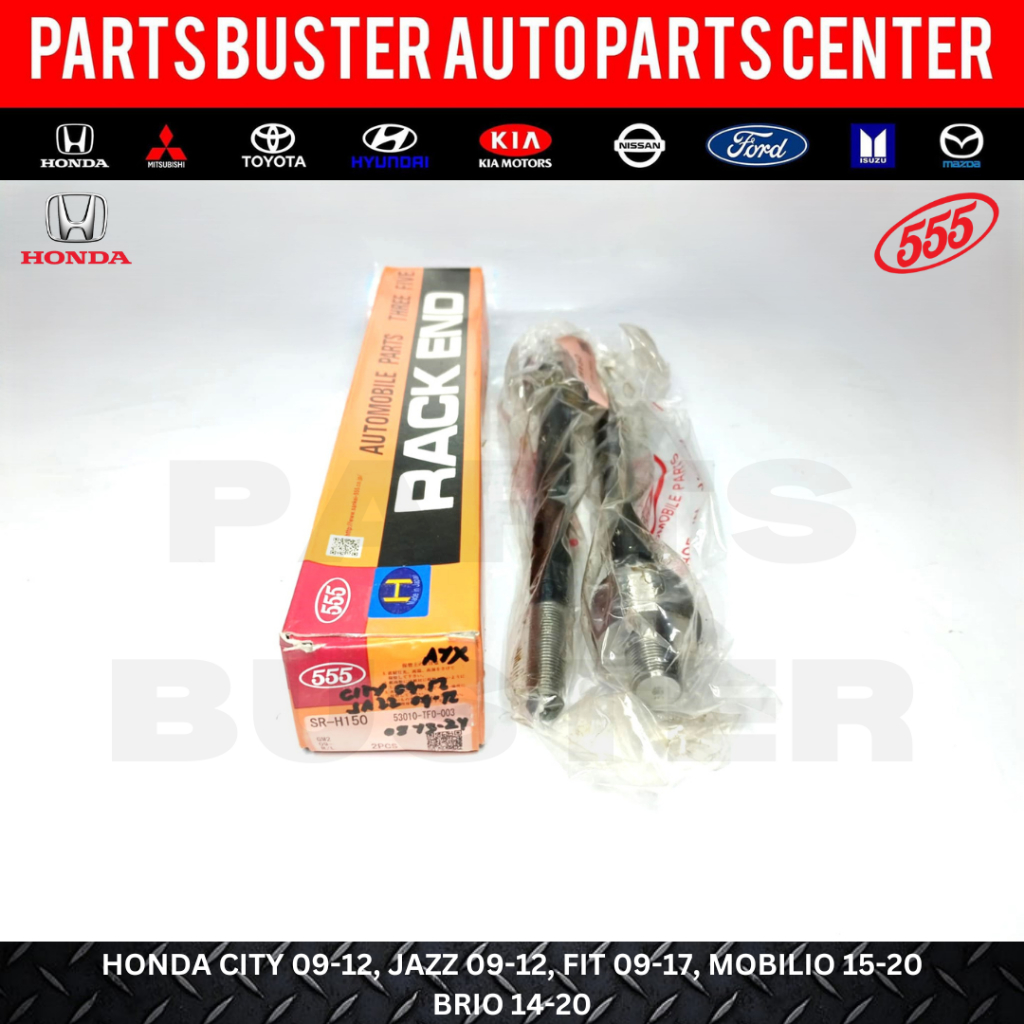 555 RACK END 2pcs for HONDA CITY 09-12, JAZZ 09-12, FIT 09-17, MOBILIO ...
