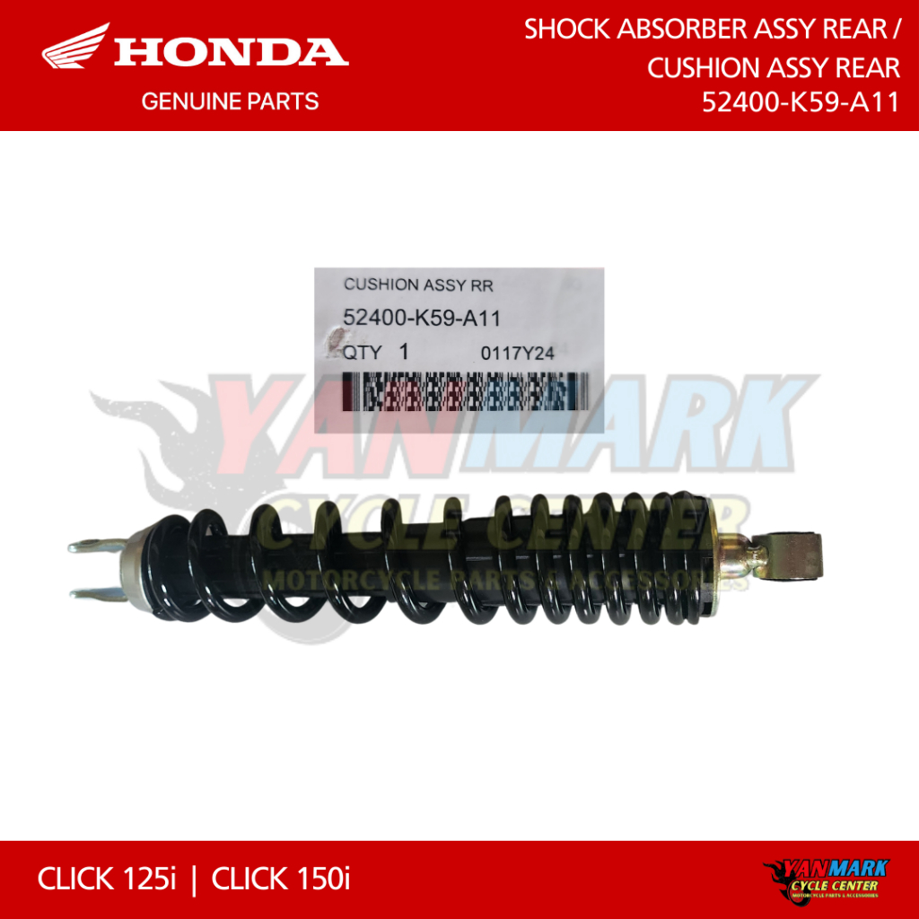 ORIGINAL HONDA - SHOCK ABSORBER ASSY REAR / CUSHION ASSY REAR - CLICK ...