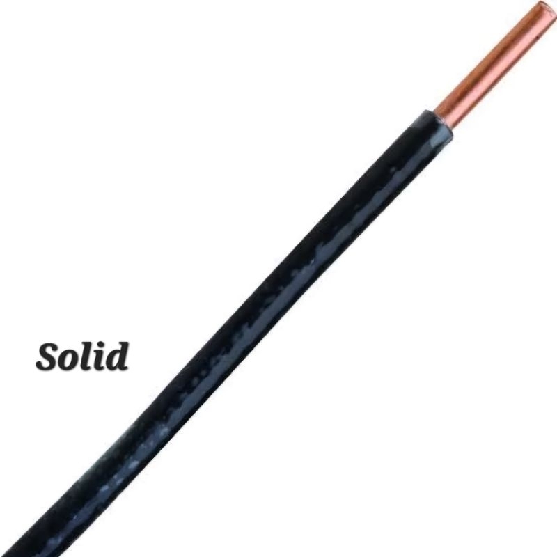 Sycwin Tw Wire #10 2.6mm Solid Black( sold by 10 Meter) | Shopee ...