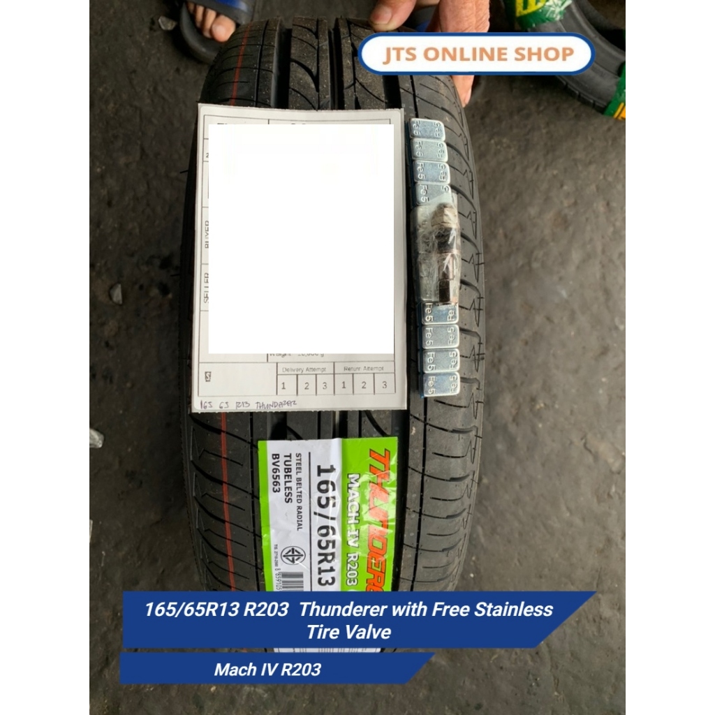 165/65R13 R203 Thunderer with Free Stainless Tire Valve | Shopee ...