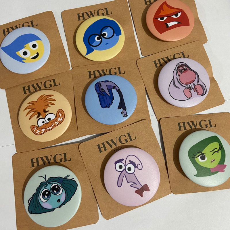 Inside Out Inspired Button Pins | Badge | 44mm | Shopee Philippines