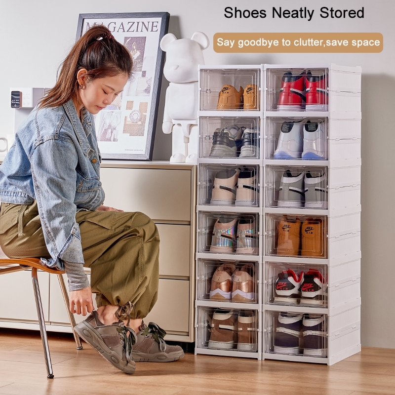Foldable Shoe Box Rack 6 layer | Shopee Philippines