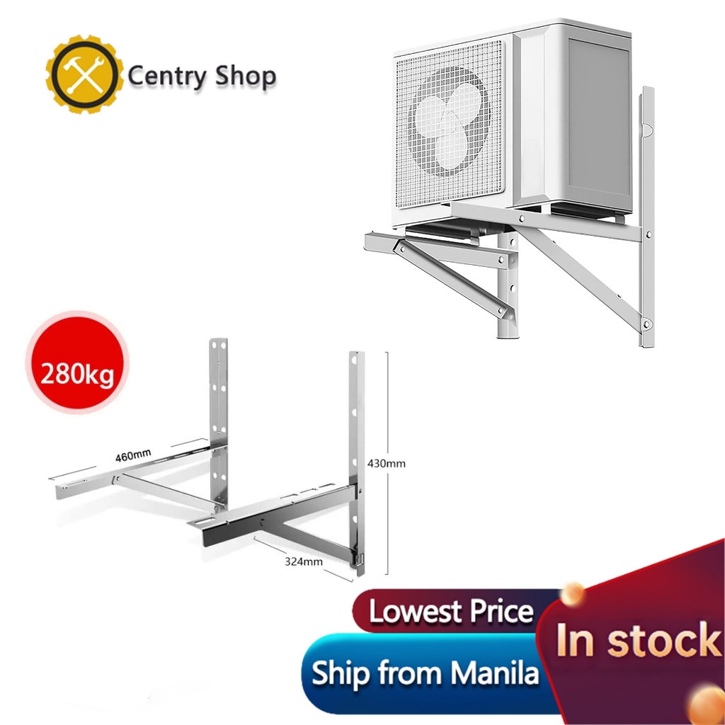 1 PAIR Heavy Duty Steel Air Conditioner Support Bracket Drilling ...