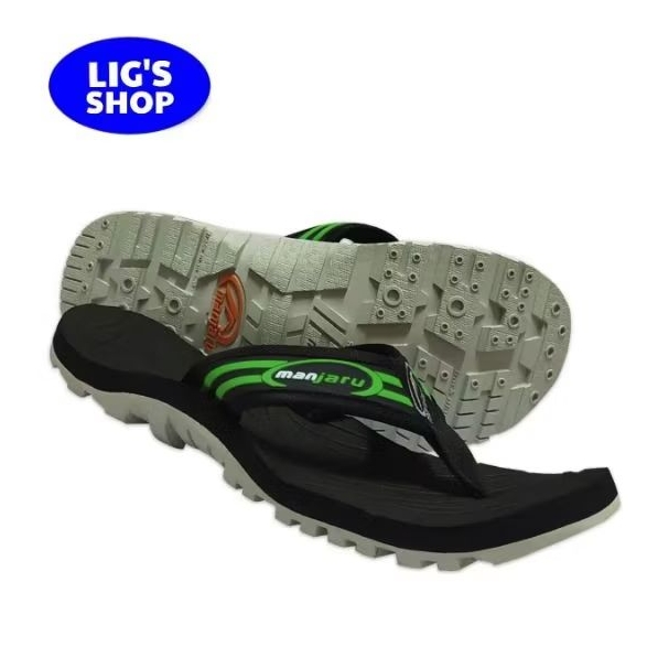 MANJARU DRIFTER EXTREME SLIPPERS (GREEN/BLACK) | Shopee Philippines