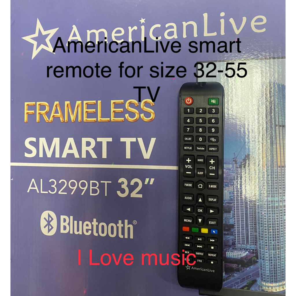100% Original AmericanLive Smart TV Remote | Shopee Philippines