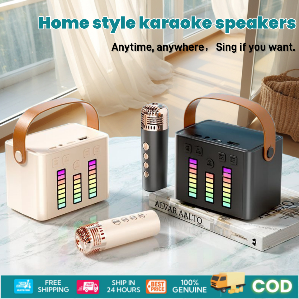 Portable karaoke set mini wireless karaoke bluetooth speaker with 2 ...