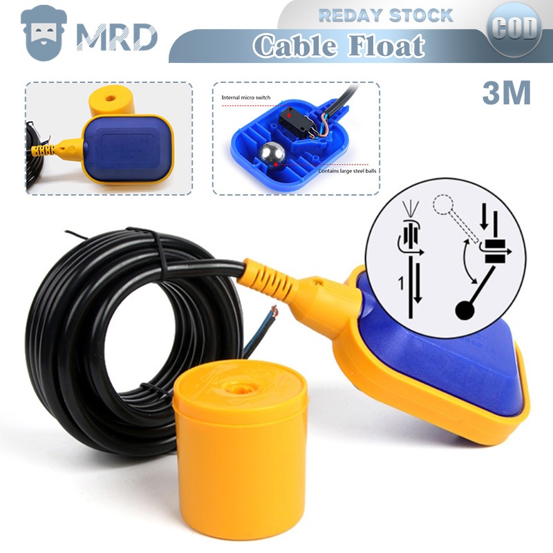 3M Cable Type Float Switch Liquid Water Level Controller Automatic ...