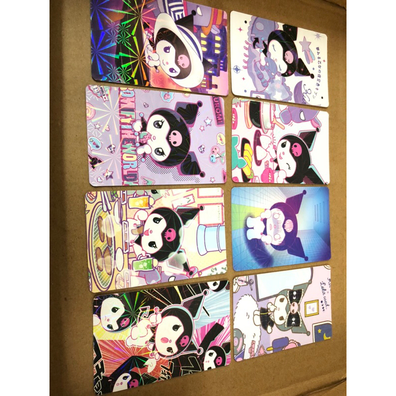 55pcs/Box Kuromi photo card Sanrio lazer lomo cards collection | Shopee ...