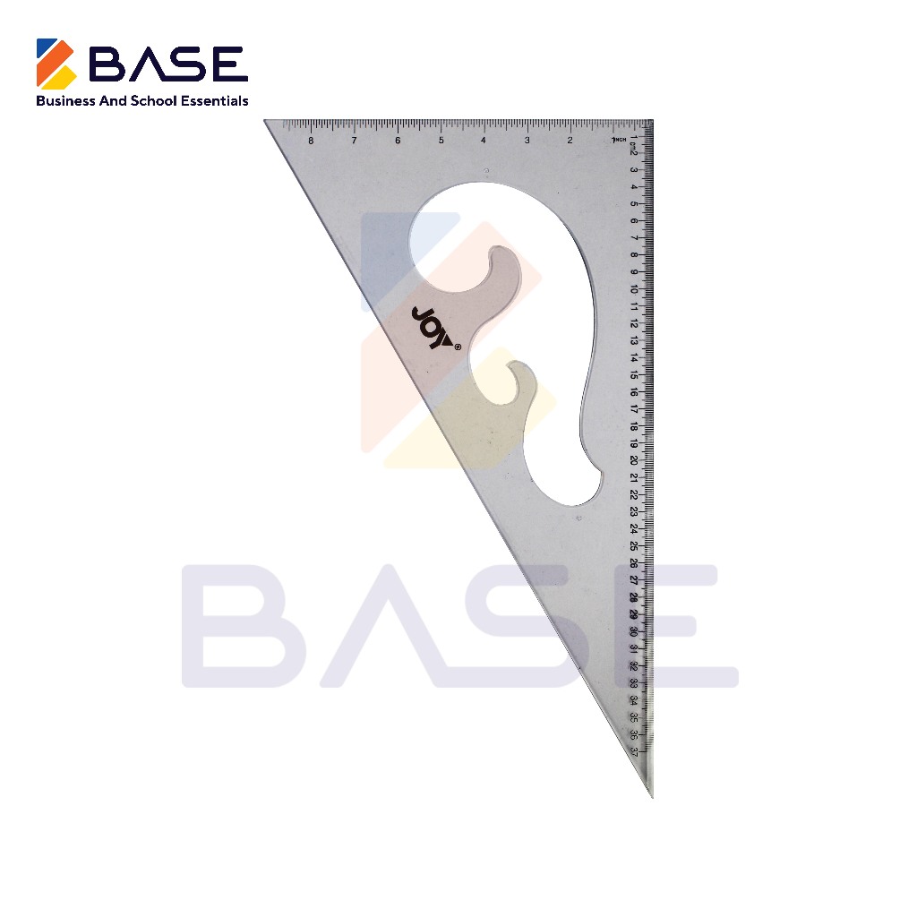 Joy Clear Triangle Ruler | Shopee Philippines