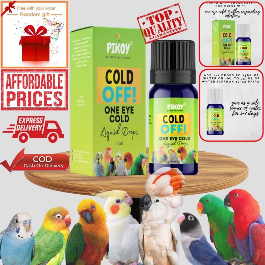 COLD OFF, One-Eye Cold Liquid Drops For Birds by PIKOY by Munting ...