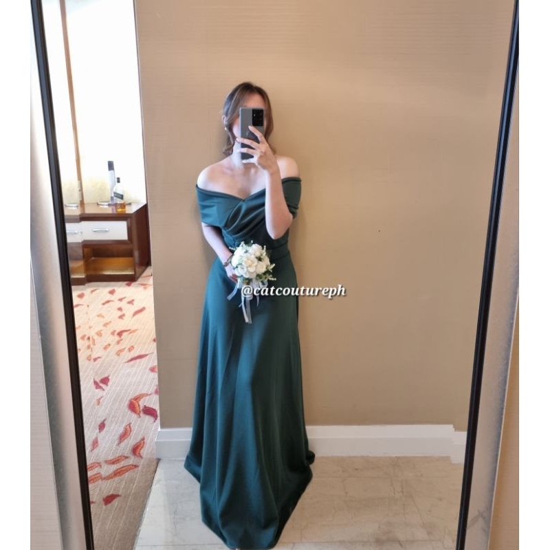 Shop sage green dress wedding for Sale on Shopee Philippines