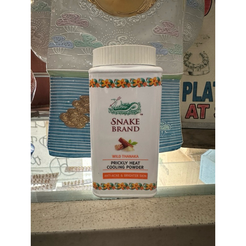 Snake Prickly Heat Cooling Powder Anti-Acne & Brighter Skin | Shopee ...