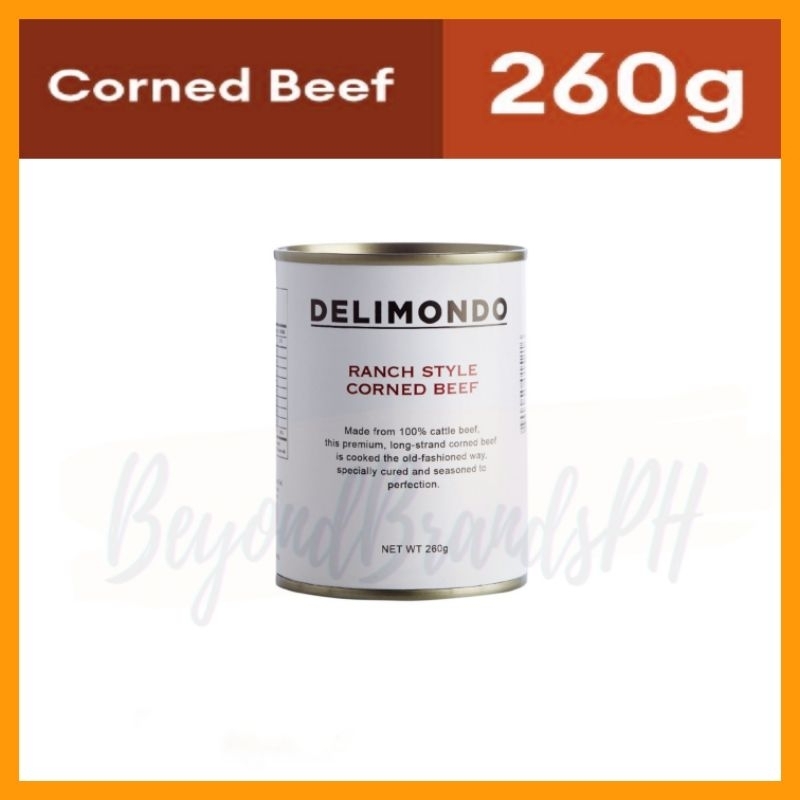 DELIMONDO RANCH STYLE CORNED BEEF 260g Shopee Philippines