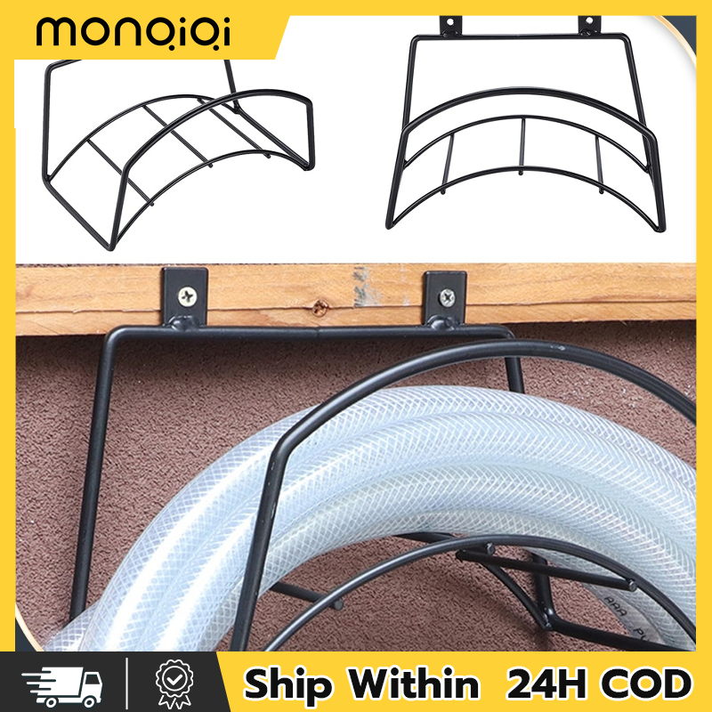 Garden Hose Rack Organizer Metal Hose Rack Hanger Holder Storage Rack ...