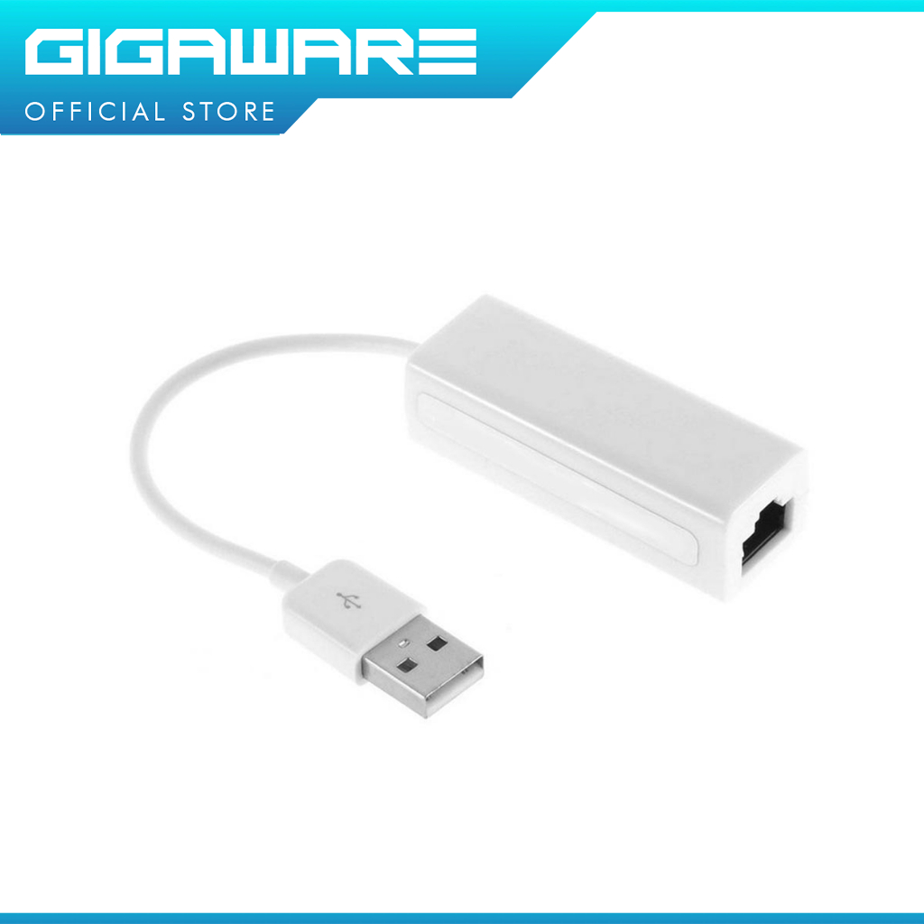 Gigaware USB 2.0 to RJ45 Lan Network Adapter Card Shopee